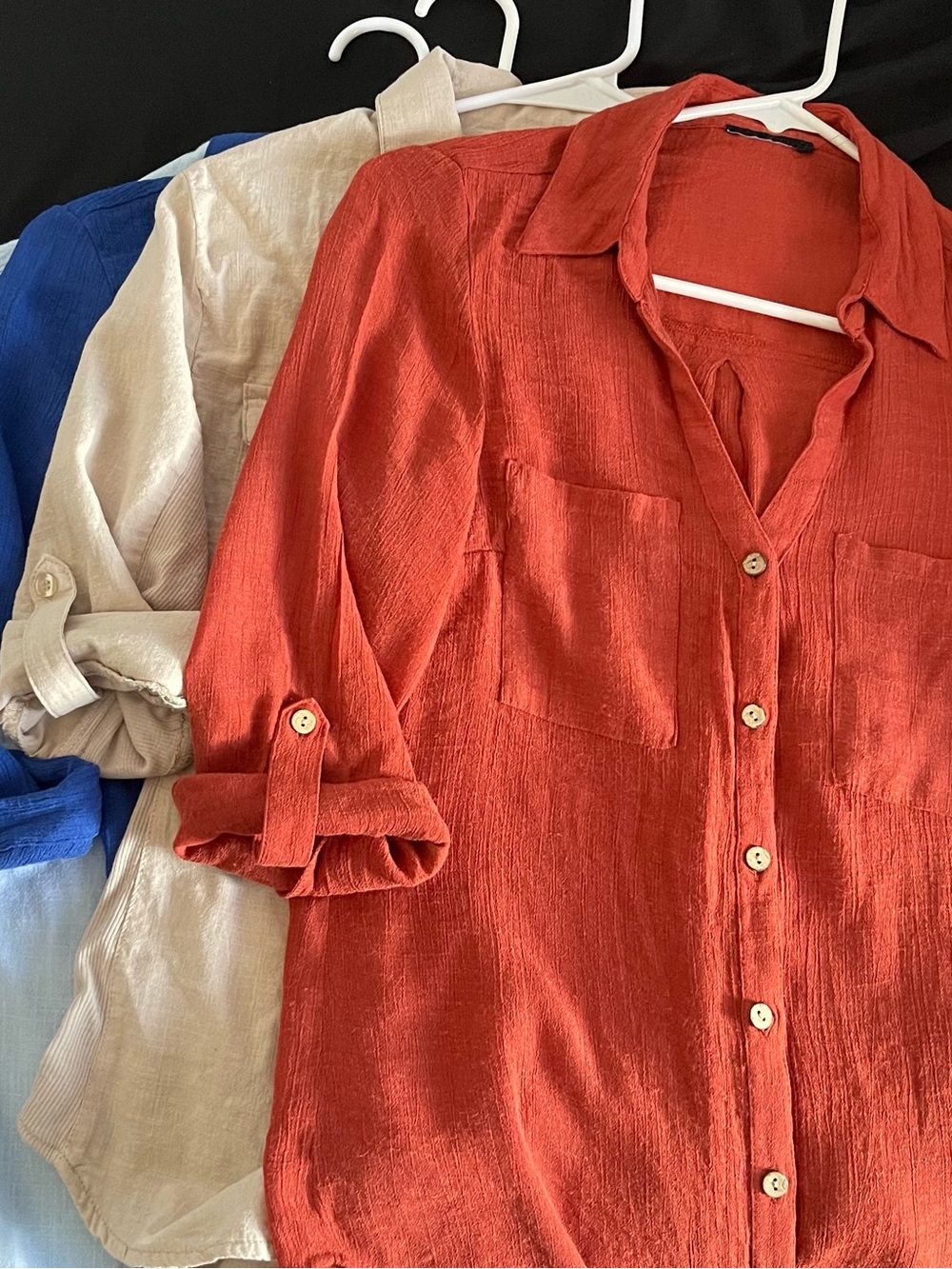 Lightweight Button-Front Shirts
